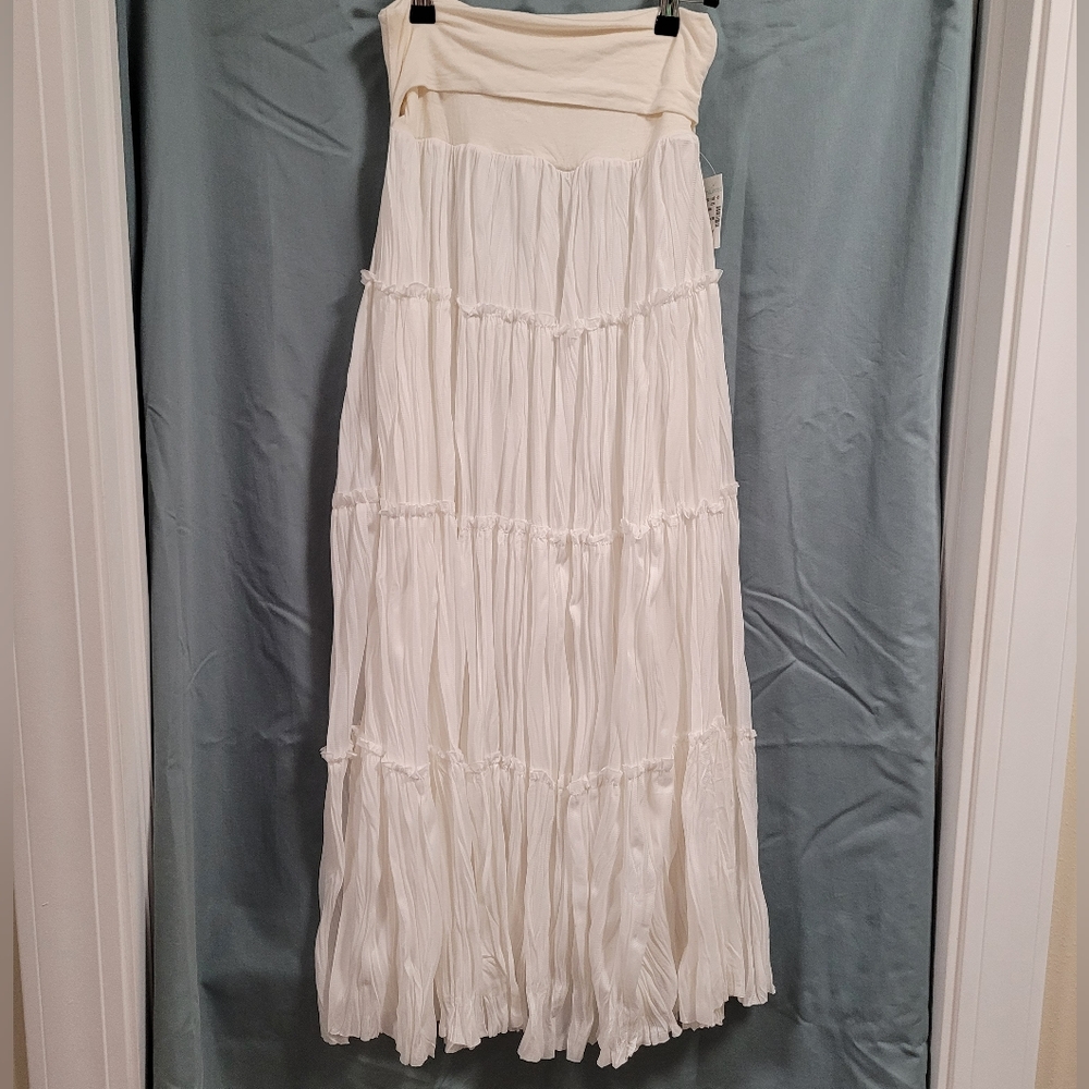 [SOLD] Studio Y Boho Tiered Full Layered Flowy Maxi Skirt Women's Sz M